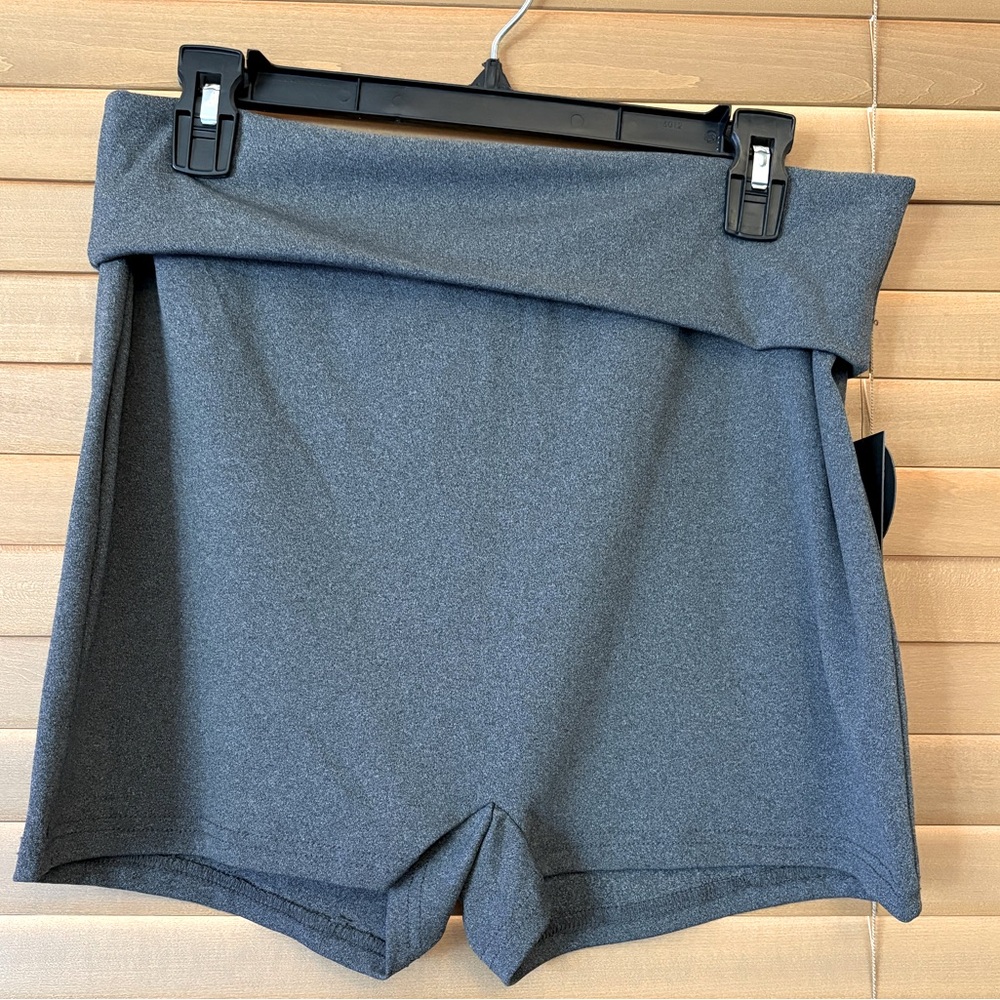 Shosho Gray Athletic Bike Shorts with Compression Fit. Size X-LARGE